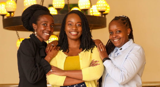 Women entrepreneurs at a Road to Growth graduation event in Kenya