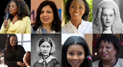 collage of inspiring women throughout history
