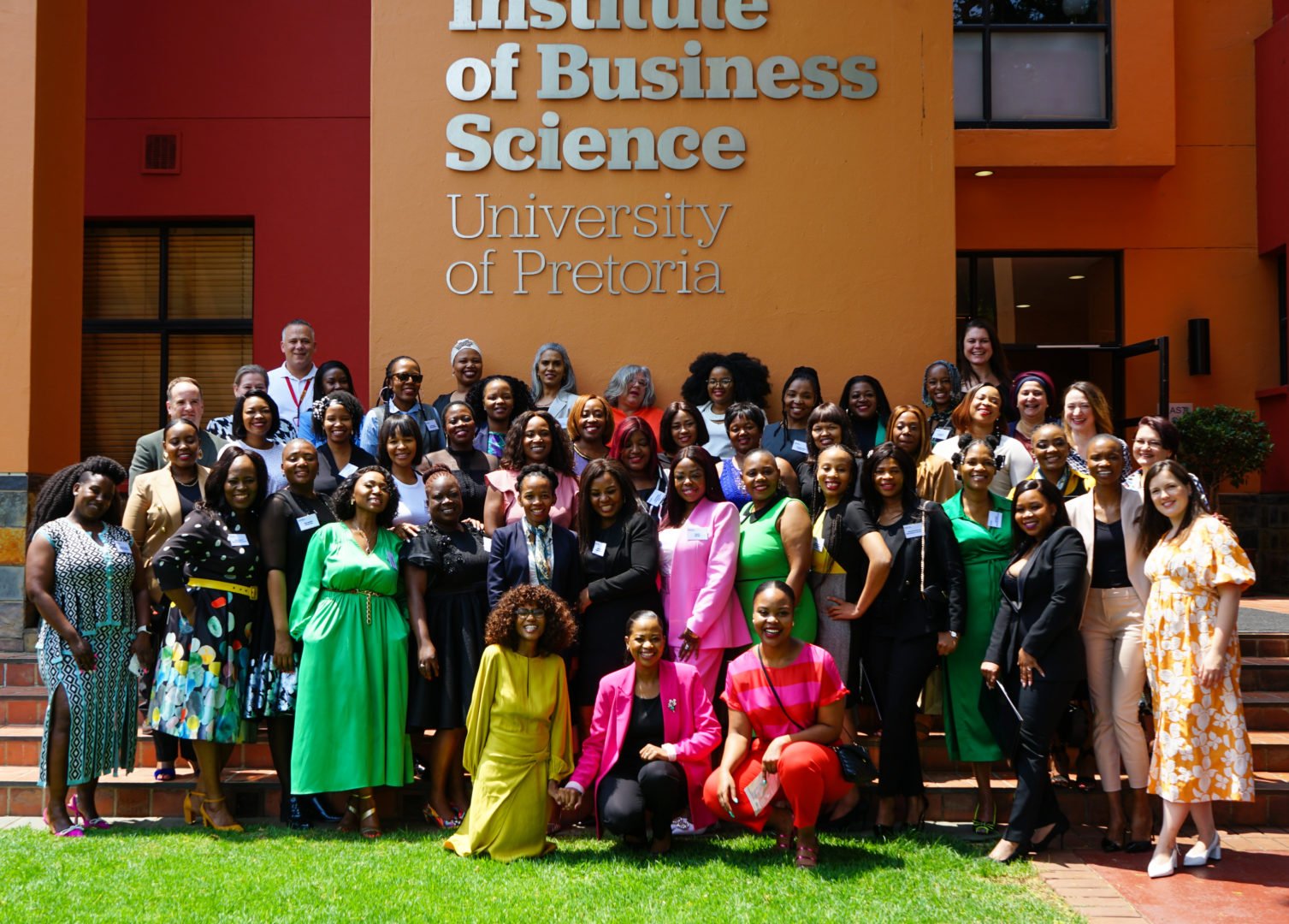 Road to Growth graduates in South Africa at the graduation ceremony with Foundation staff