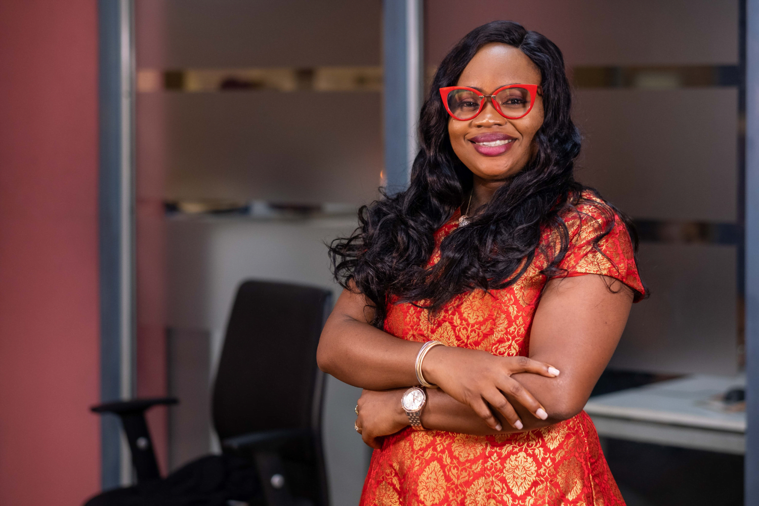 Sola Adesakin poses at Smart Stewards in Nigeria