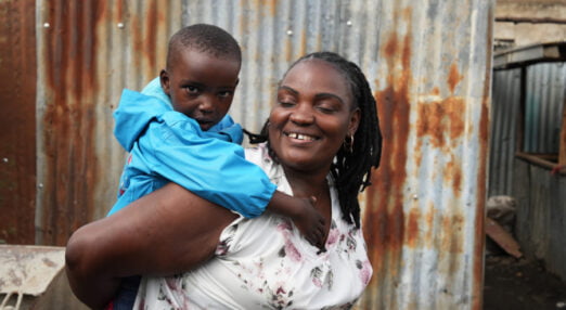 Jacqueline Muthoni Njogu and son Fleming