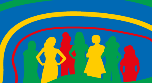 animation of multiple women's sillhouettes