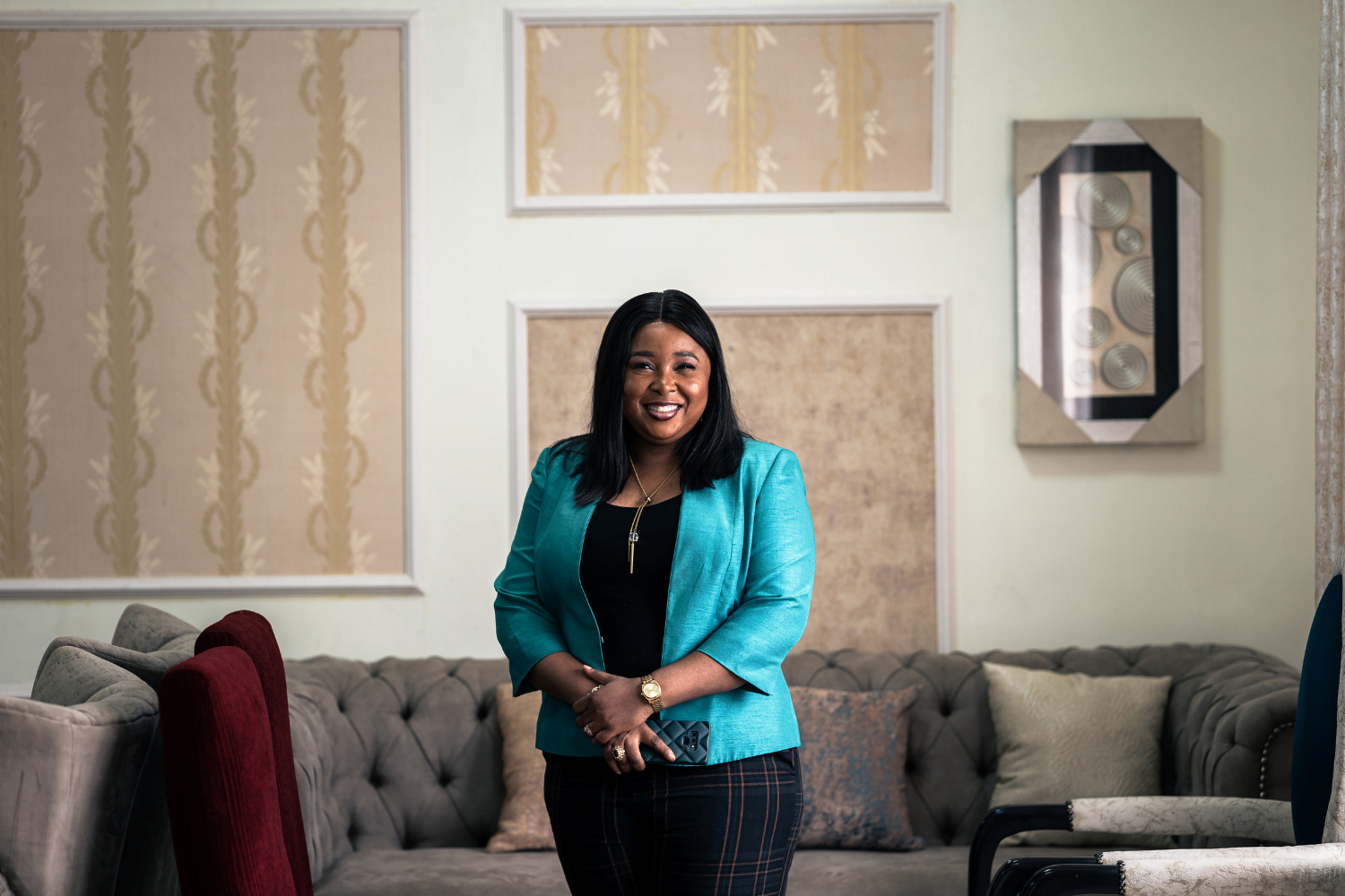 Glory Omoregie, CEO of Home Craft Interiors and Projects in Lagos, Nigeria