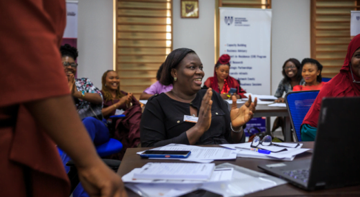 Road to Finance participants at a class session in Nigeria.